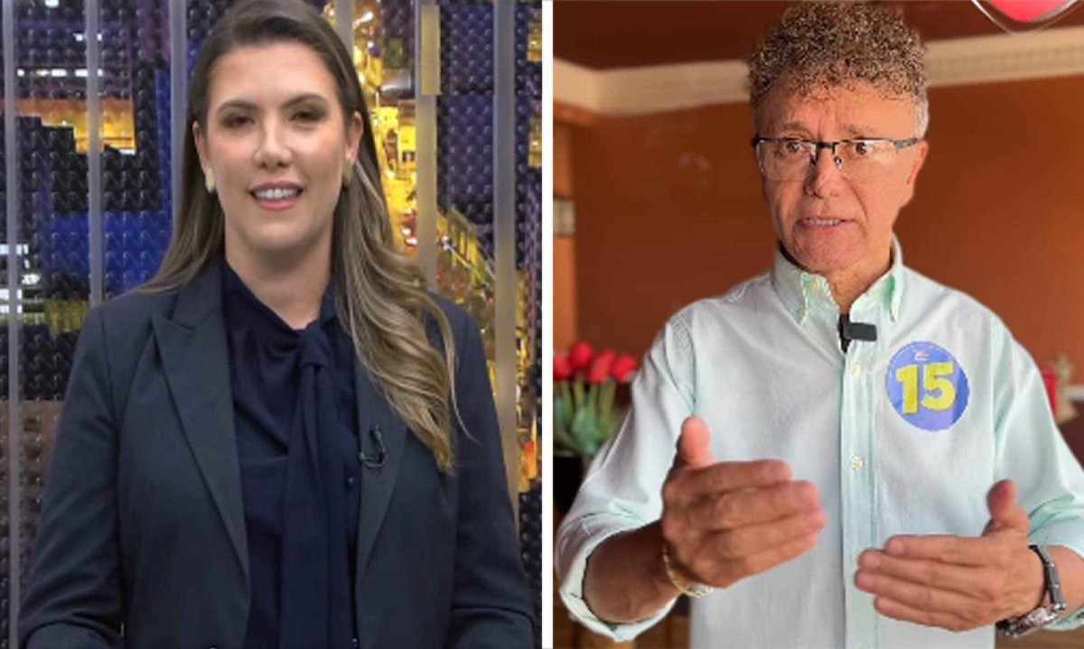 Elisa Ara&uacute;jo (PSD) e Tony Carlos (MDB) durante a campanha eleitoral -  (crédito: Redes Sociais/Divulga&ccedil;&atilde;o)