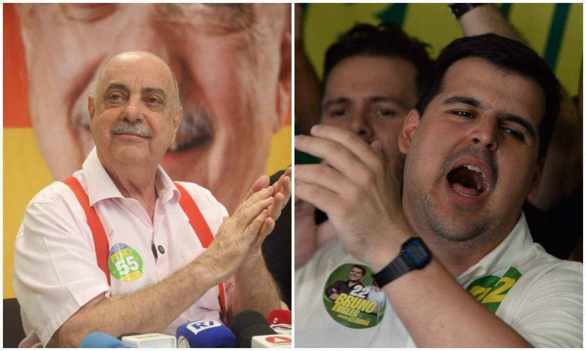 Fuad e Engler disputam a Prefeitura de Belo Horizonte no segundo turno  -  (crédito: Marcos Vieira/EM/D.A. Press - Tulio Santos/EM/D.A.Press)