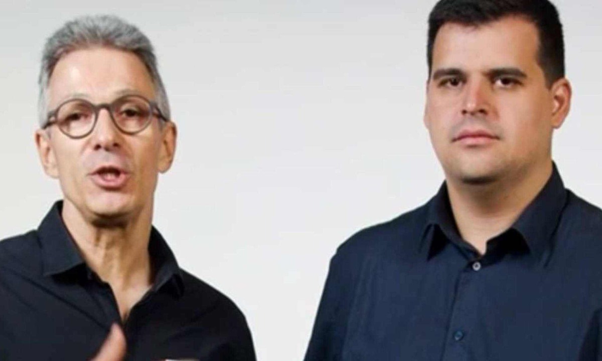 Zema e Engler aparecem juntos em campanha à PBH -  (crédito: REDES SOCIAIS/)