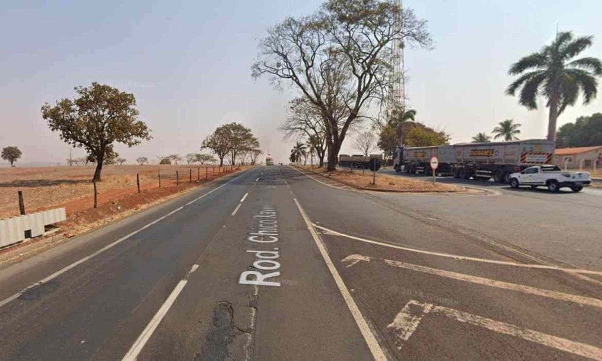 Tentativa de roubo aconteceu na BR-050, na altura de Uberaba -  (crédito: Reprodução / Google Street View)