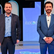 Debate SP: Boulos ataca Nunes por máfia das creches e prefeito reage - Globo/ Bob Paulino