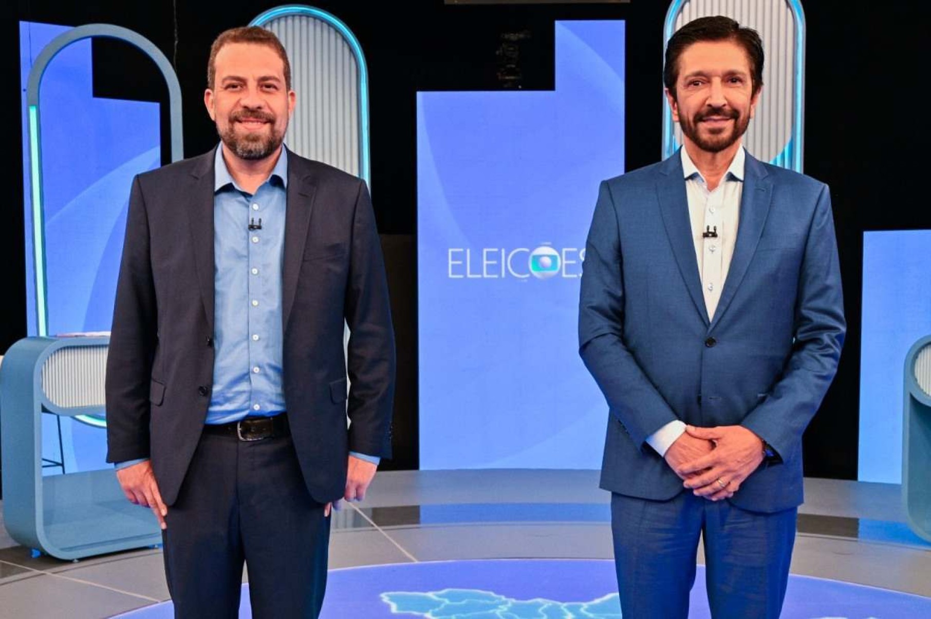 Debate SP: Nunes questiona Boulos, que ironiza: 'está gaguejando'