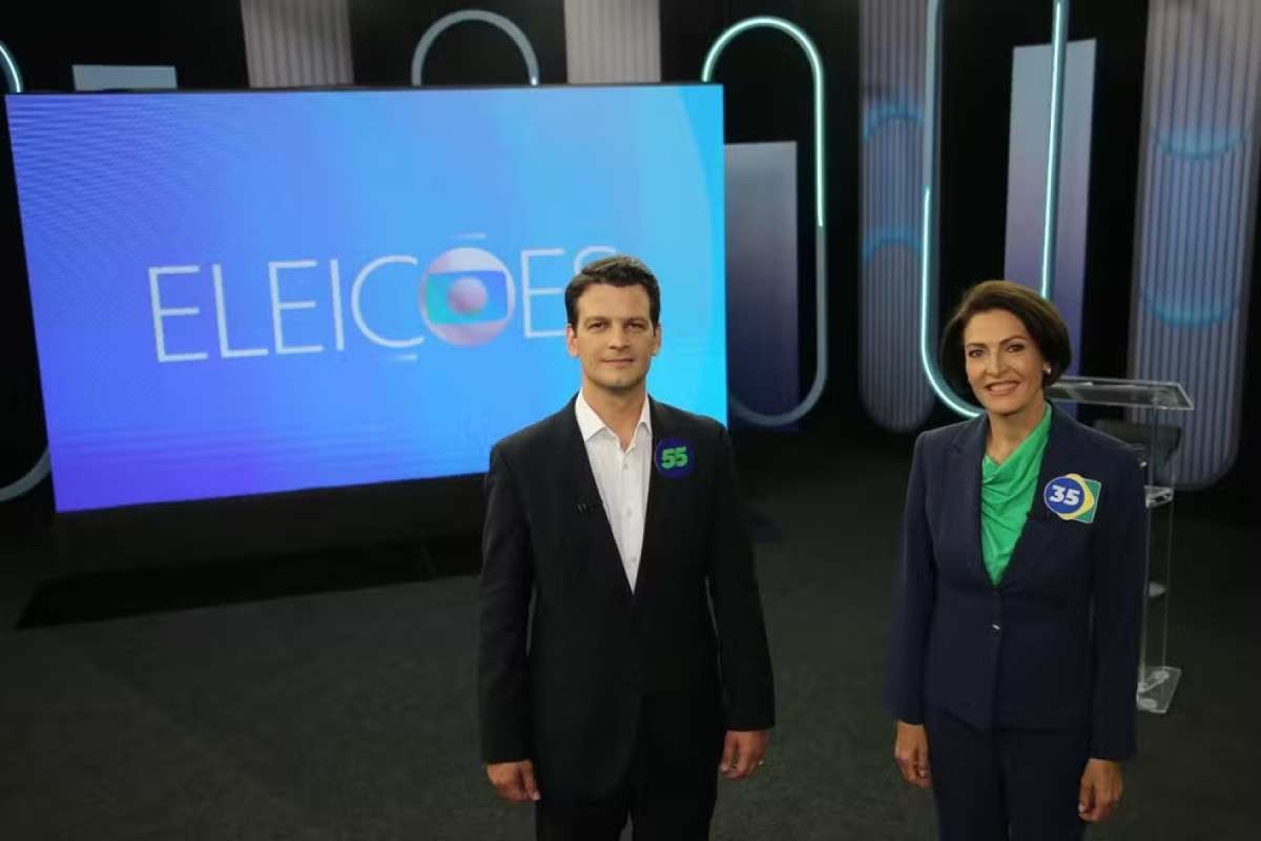 Debate Curitiba: Eduardo Pimentel e Cristina Graeml trocam ataques