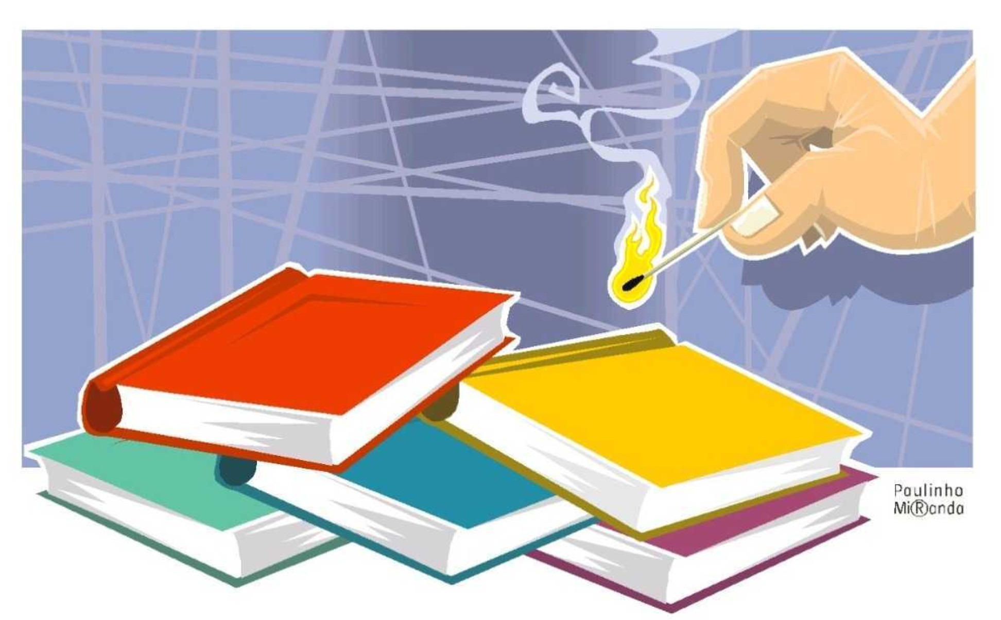 As fogueiras de livros precedem os fornos crematórios