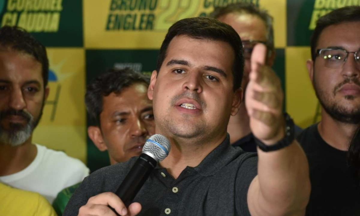 Bruno Engler não conquistou o apoio dos candidatos derrotados no primeiro turno -  (crédito: Ramon Lisboa/EM/D.A Press)