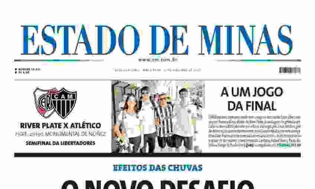 ESTADO DE MINAS -  (crédito: CAPA DO ESTADO DE MINAS)