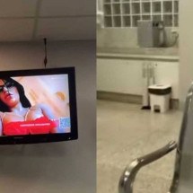 TV de hospital em MG exibe canal pornô e choca paciente: 'horror' - Reprodu&ccedil;&atilde;o/Redes sociais