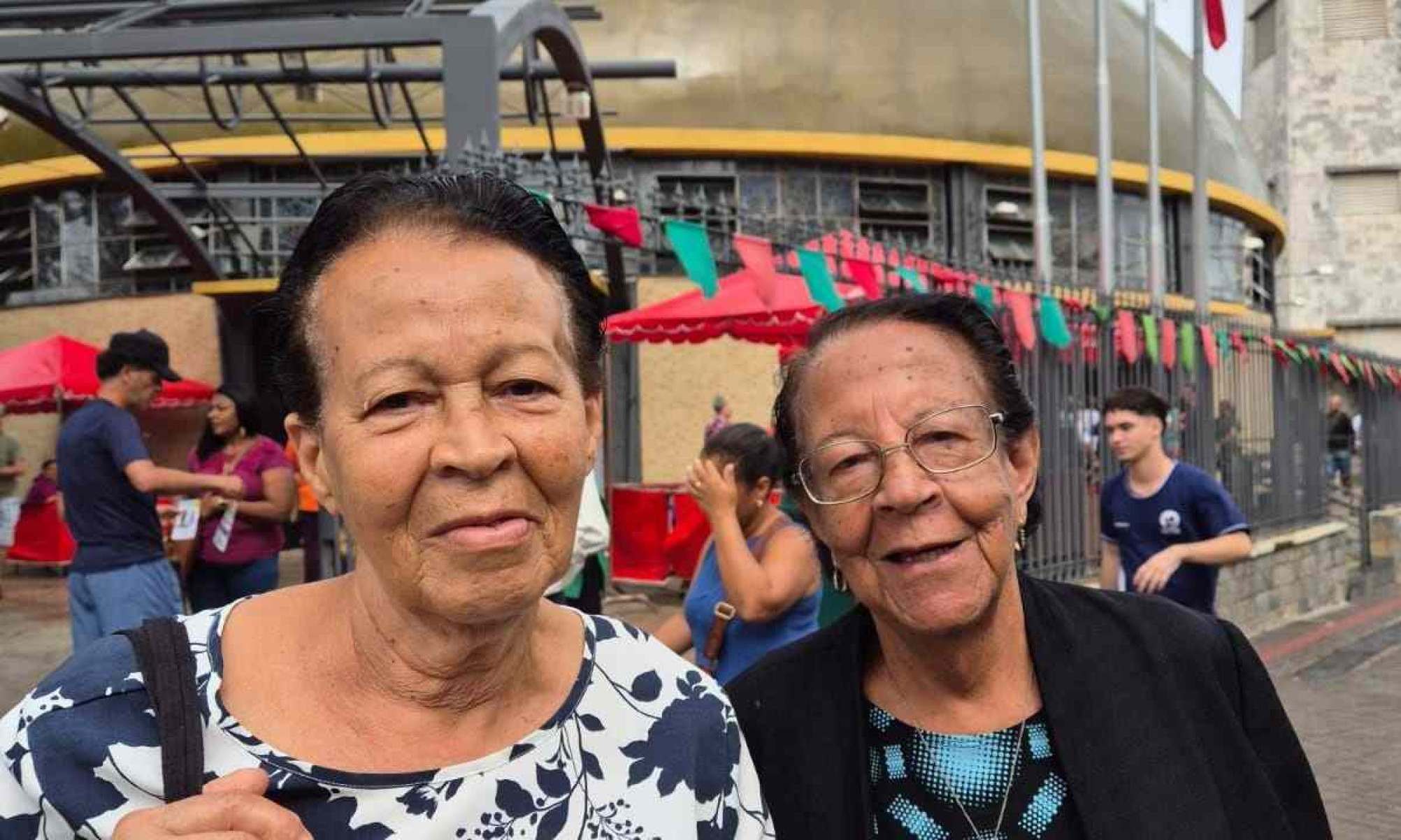 Shirley Costa e Lucília Veloso, sobrinha e tia, devotas de São Judas Tadeu e presentes na 70º Festa do santo no Santuário Arquidiocesano