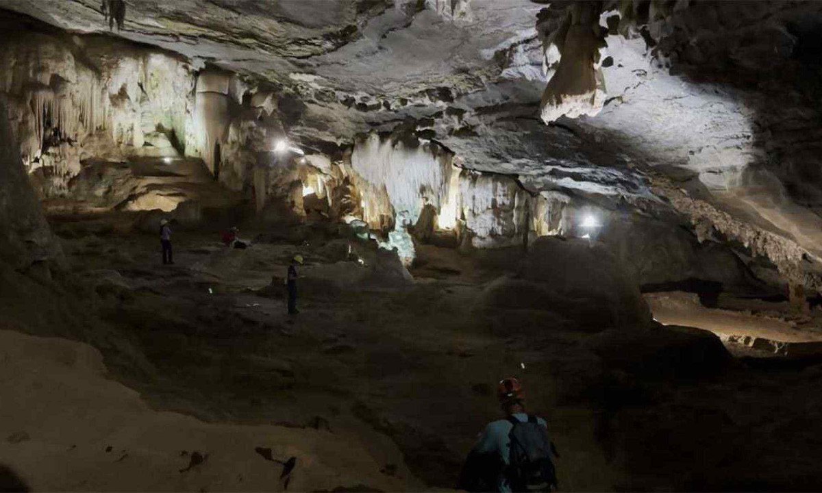 A gruta de maquiné faz 190 anos de divulgação, comemorados com livro que revela seus tesouros científicos e culturais -  (crédito: Mateus Parreiras/EM/D.A.Press)