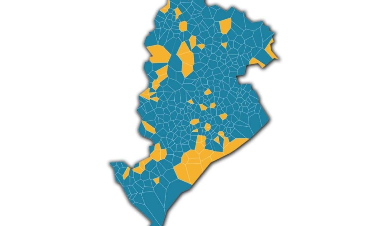 Mapa mostra onde cada candidato se saiu vitorioso no segundo turno -  (crédito: Arte/EM)