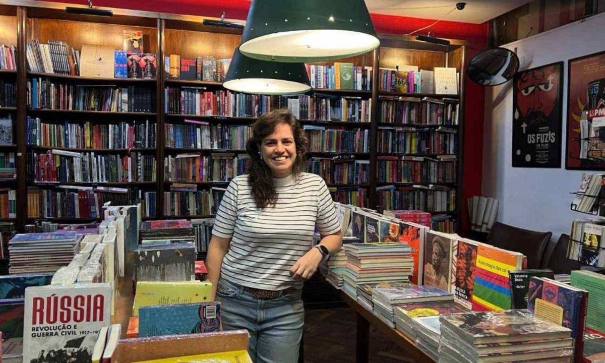 Sob a direção de Ingrid Silva Melo, o espaço vai além da venda de livros -  (crédito: Ana Clara Parreiras/EM/D.A Press)