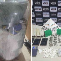 Familiares de detento são presos por ‘jogar drogas’ para dentro de presídio - Reprodução