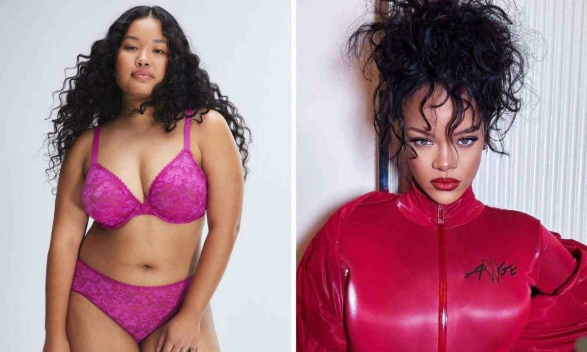 Isadora Satie fez fotos para a grife Savage X Fenty, marca de lingerie comandada por Rihanna -  (crédito: Reprodução / Instagram)