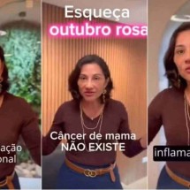 Justiça ordena que médica exclua vídeos em que nega o câncer de mama - Reprodução/Redes Sociais