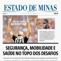 CONFIRA A CAPA DO ESTADO DE MINAS DO DIA 04/11/2024 - CAPA DO ESTADO DE MINAS