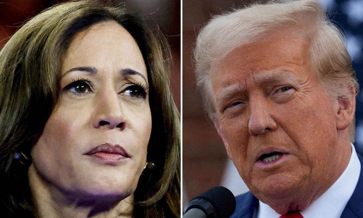 Kamala Harris e Donald Trump disputam presidência dos Estados Unidos  -  (crédito: Reuters)