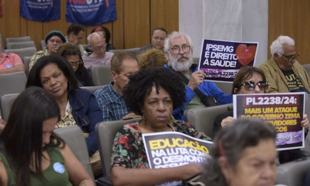 Audiência pública convocada pela deputada Beatriz Cerqueira discute PL do IPSEMG -  (crédito: Daniel Protzner/ALMG)