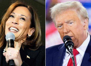 O mundo acompanha com grande expectativa as eleições nos EUA, nas quais Kamala Harris e Donald Trump chegam às urnas hoje -  (crédito: AFP)