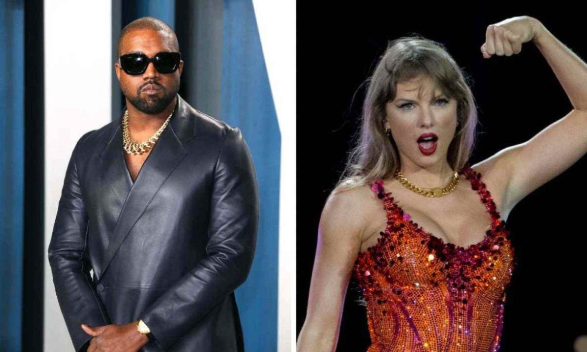 Kanye West apoia Donald Trump e Taylor Swift é eleitora de Kamala Harris -  (crédito: AFP)
