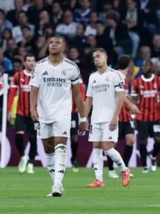 Real Madrid tropeça diante do Milan e perde a segunda na Champions League - (crédito: No Ataque Internacional)