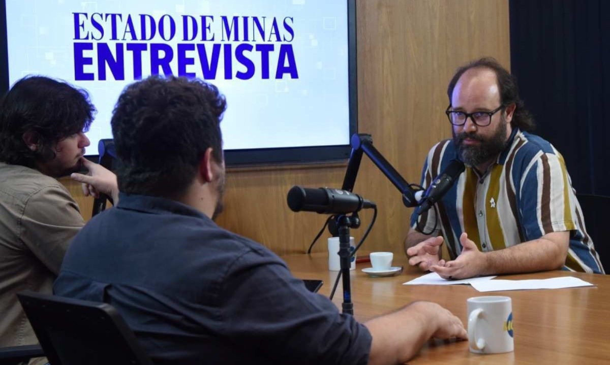 Bruno Pedralva (PT) foi o convidado desta terça-feira (5/11) no EM Entrevista -  (crédito: Gladyston Rodrigues/EM/D.A. Press)