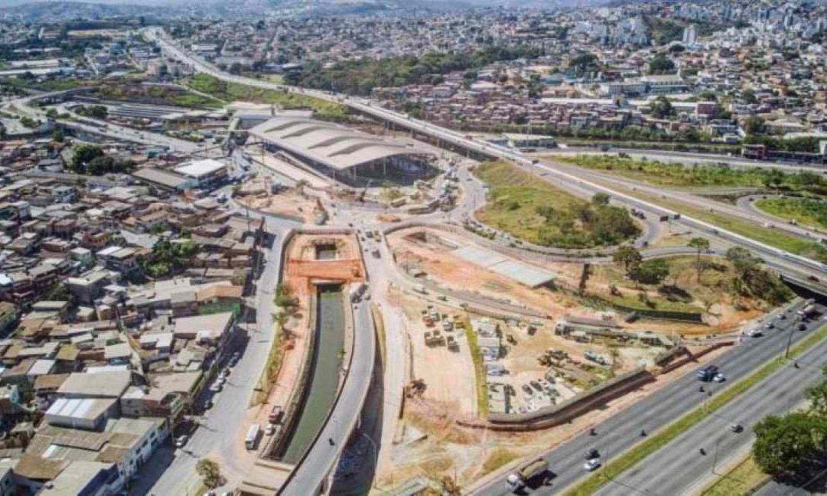 O trânsito na região vai sofrer alterações por causa de obras na Praça das Águas  -  (crédito: PBH/Divulgação )