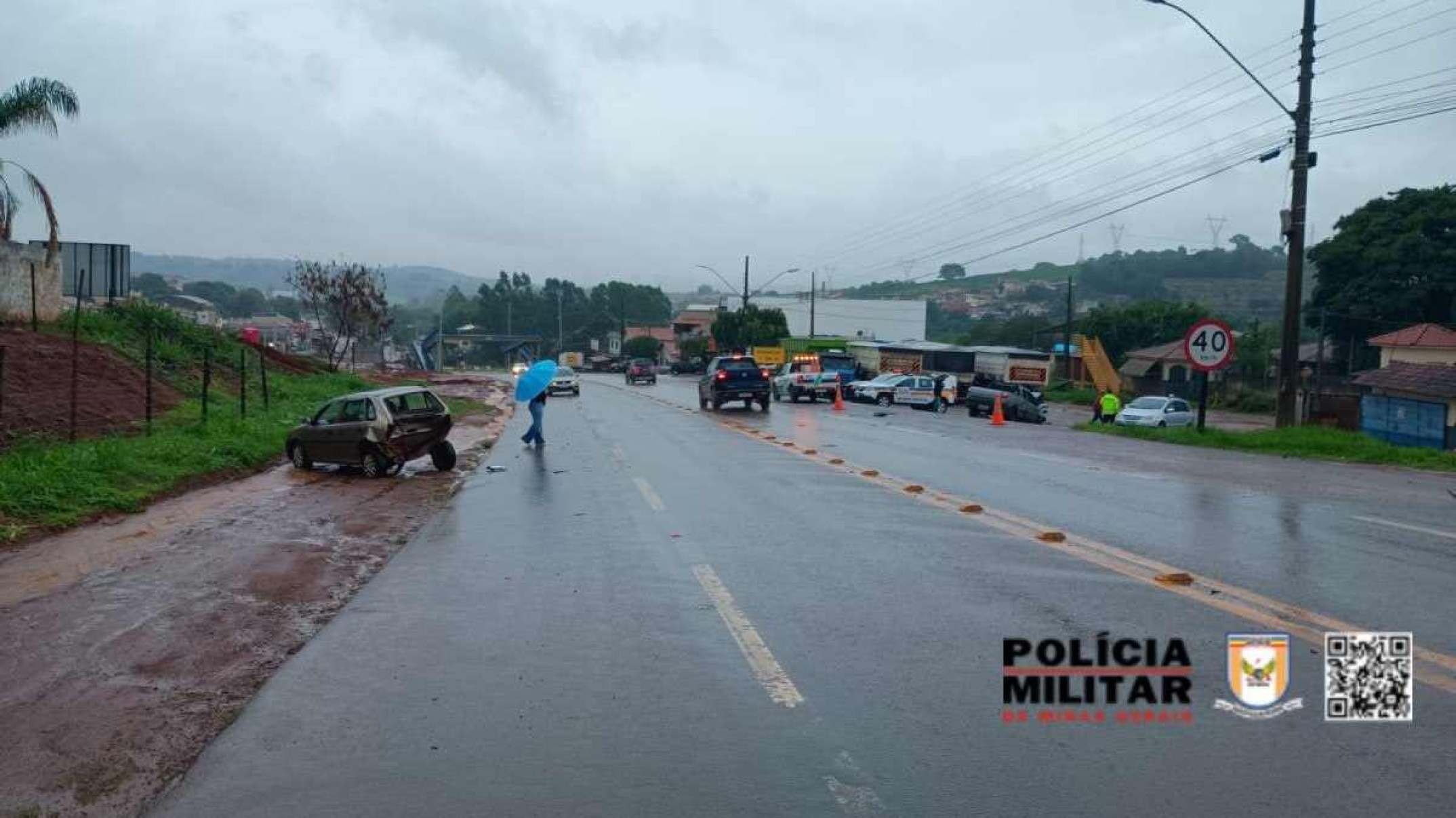 Motorista sem cinto de segurança morre em engavetamento na BR-265