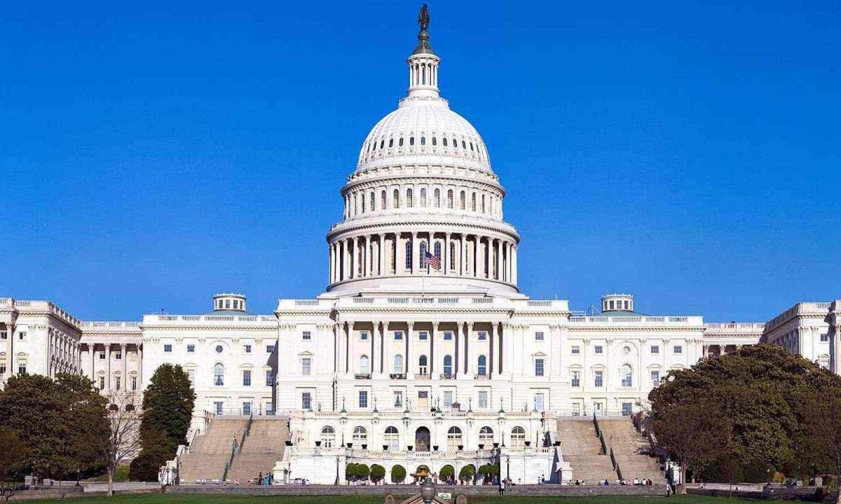 Fachada do Congresso Nacional, em Washington, nos EUA, que volta a ser controlado pelos parlamentares republicanos -  (crédito: noclip/wikimedia commons)