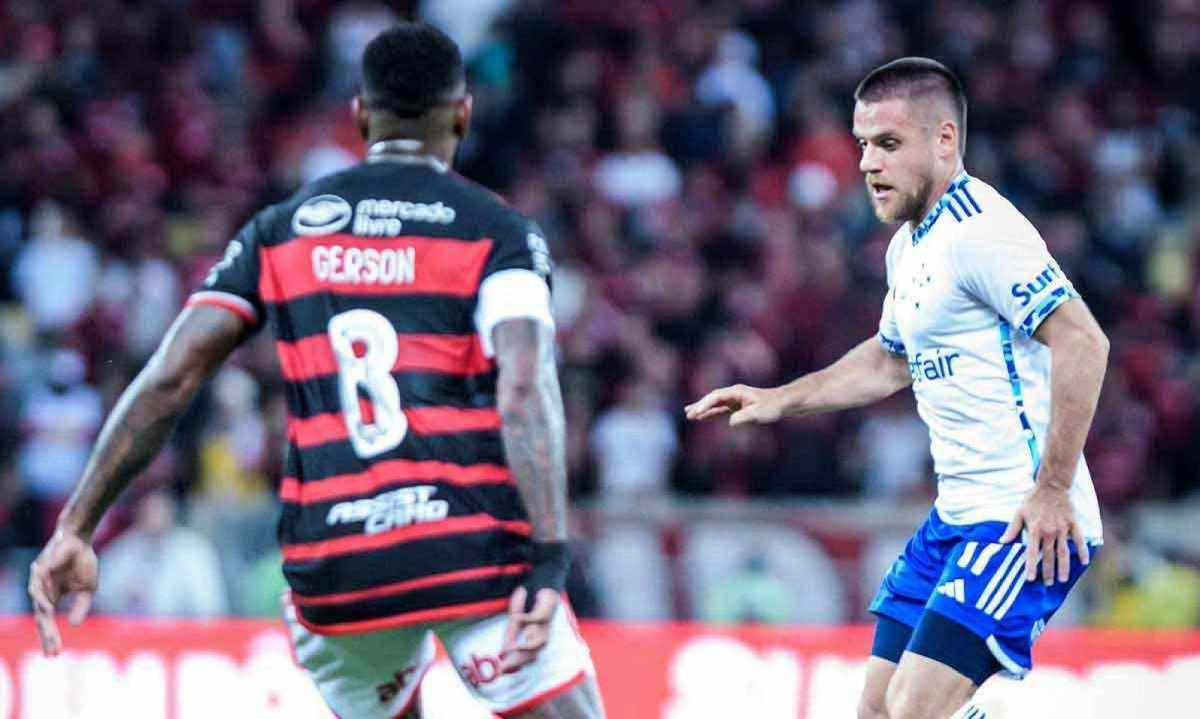 No jogo do primeiro turno entre Flamengo e Cruzeiro, no Maracanã, melhor para o time carioca, que venceu por 2 a 1 -  (crédito: Gustavo Aleixo/Cruzeiro 30/6/24)