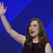 Sarah McBride é a primeira pessoa trans eleita para o Congresso dos EUA - SAUL LOEB / AFP