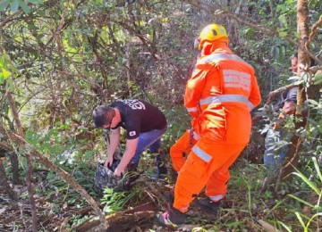 Ossada encontrada em Presidente Olegário era de homem desaparecido -  (crédito: Divulgação/CBMG)