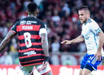 No jogo do primeiro turno entre Flamengo e Cruzeiro, no Maracanã, melhor para o time carioca, que venceu por 2 a 1 -  (crédito: Gustavo Aleixo/Cruzeiro 30/6/24)