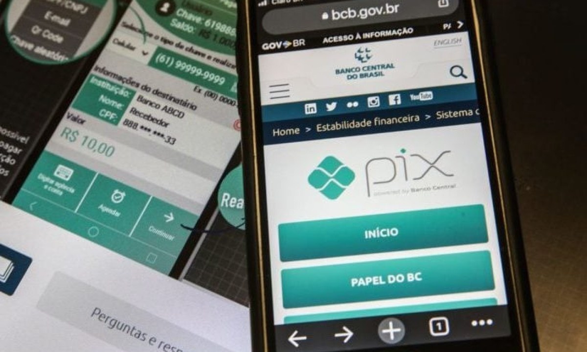 O PIX &eacute; um meio de pagamentos e transfer&ecirc;ncias desenvolvido pelo Banco Central do Brasil  -  (crédito: Marcello Casal Jr/Ag&ecirc;ncia Brasil)