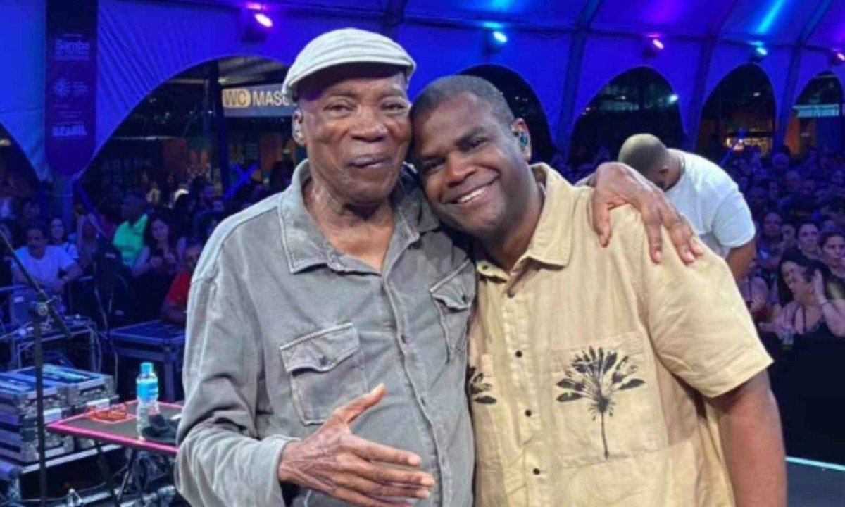 Milton Nascimento deu palhinha em show de Pretinho da Serra -  (crédito: Reprodução / Instagram)