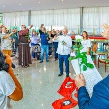 Lula faz cerimônia ecumênica no Planalto para celebrar 5 anos de soltura - Ricardo Stuckert/Divulgação