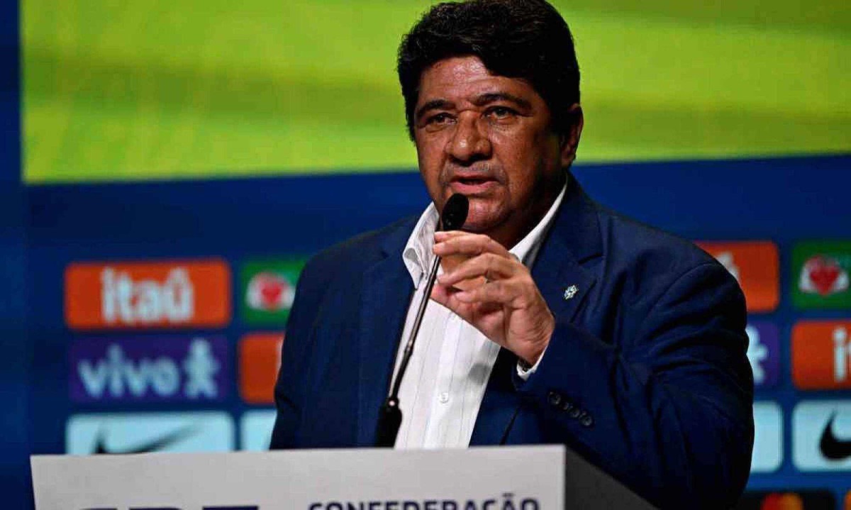 Ednaldo Rodrigues é presidente da Confederação Brasileira de Futebol (CBF) -  (crédito: MAURO PIMENTEL/AFP – 10/5/2024)