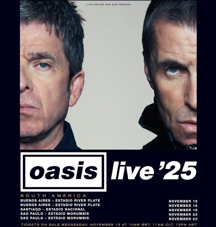 Oasis no Brasil: turnê de retorno da banda terá dois shows em São Paulo