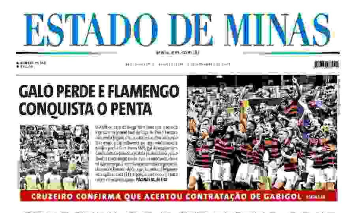  ESTADO DE MINAS -  (crédito: CAPA DO ESTADO DE MINAS)