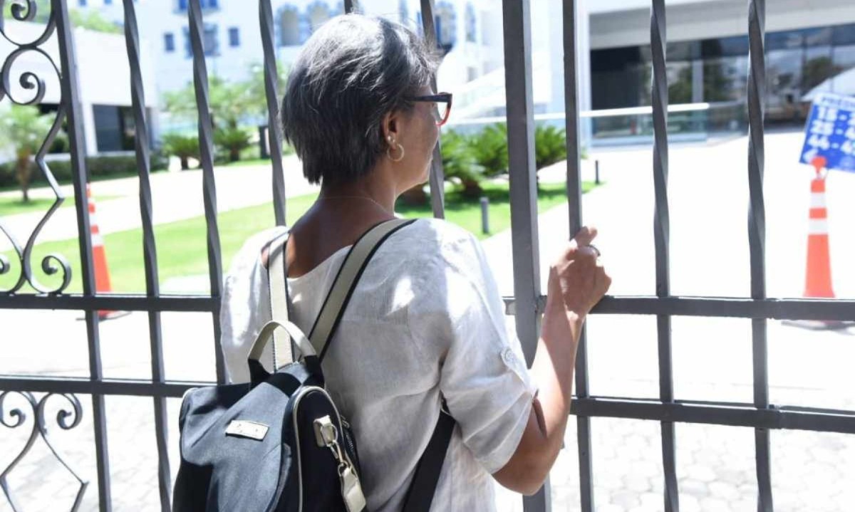 Ana De Nalva dos Santos chegou dois minutos atrasada -  (crédito: Gladyston Rodrigues/EM/D.A press)