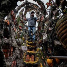  Obra inacabada do ‘Gaudí brasileiro’ - afp