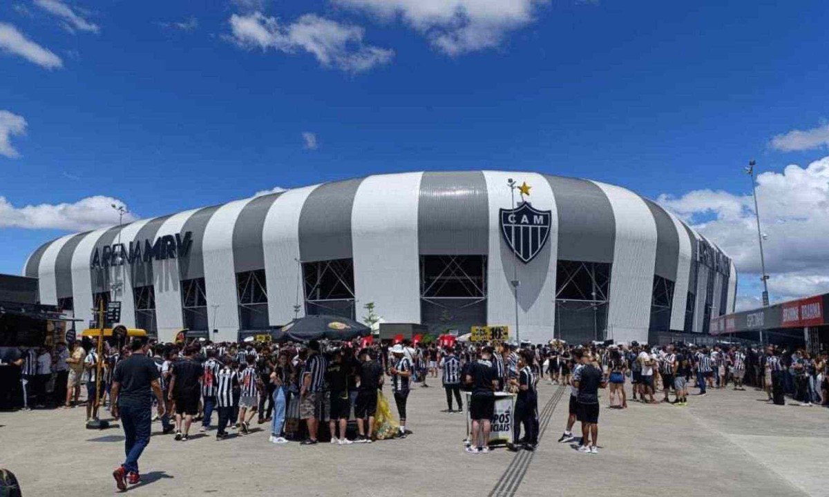 O Atlético virou SAF, literalmente uma Sociedade Anônima do Futebol. Sem rosto, sem corpo, sem alma -  (crédito: Alexandre Guzanshe/EM/D.A Press)