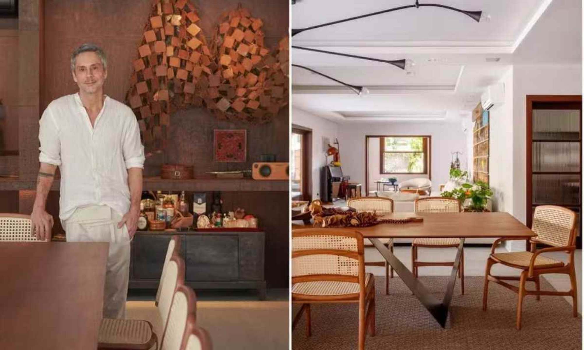 A decoração da casa teve grande participação de Alexandre e Karen, que contribuíram com toques pessoais e um estilo bem particular
 -  (crédito: Gustavo Bresciani / Divulgação)