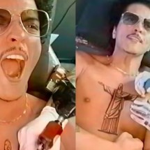 Bruno Mars "parou" Brasil de novo e fez até tatuagem; veja! - reprodução/redes sociais