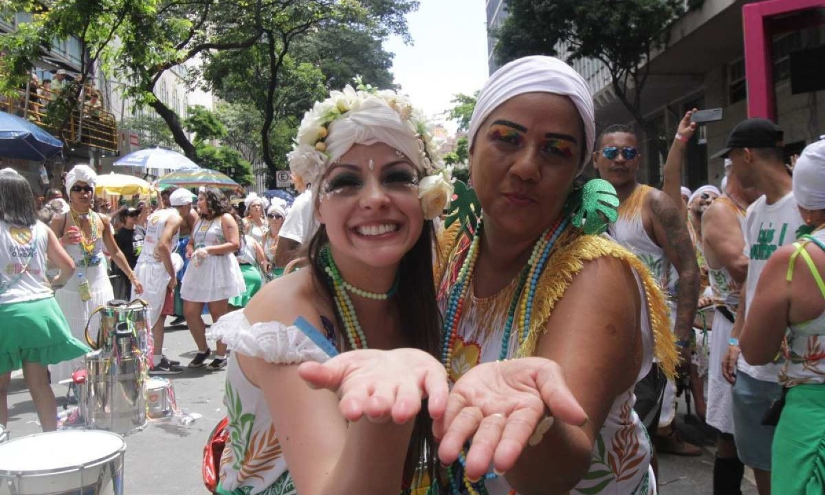 Os ensaios vão até final de fevereiro, na semana de véspera do cortejo, que acontece na segunda-feira de carnaval (03/02/2025) -  (crédito:  Edesio Ferreira/EM/D.A. Press. Brasil. Belo Horizonte - MG. )