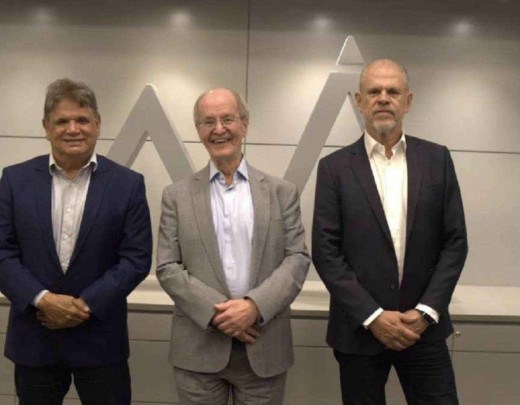 Dirigentes do Banco Master (da esquerda para a direita): Geraldo Magela, conselheiro da instituição, Erich Schumann, presidente do Comitê de Auditoria, e Luiz Antônio Bull, diretor estatutário -  (crédito: Divulgação)