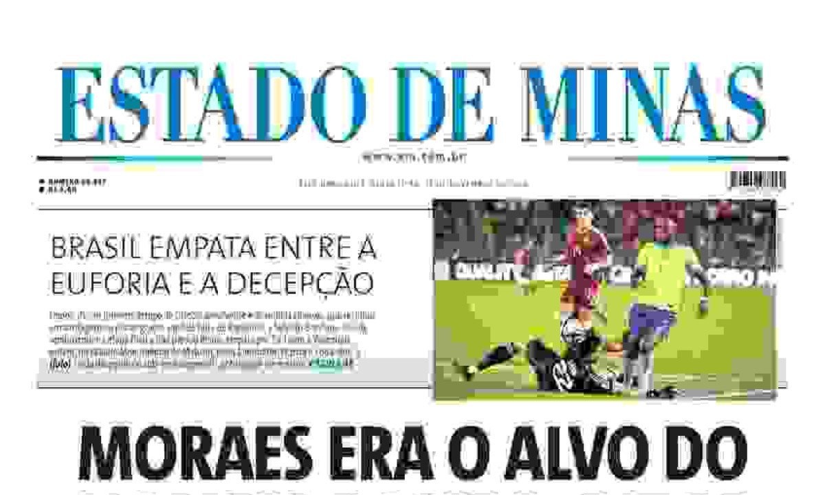 Confira a capa do Estado de Minas do dia 15/11/2024 -  (crédito: Estado de Minas)