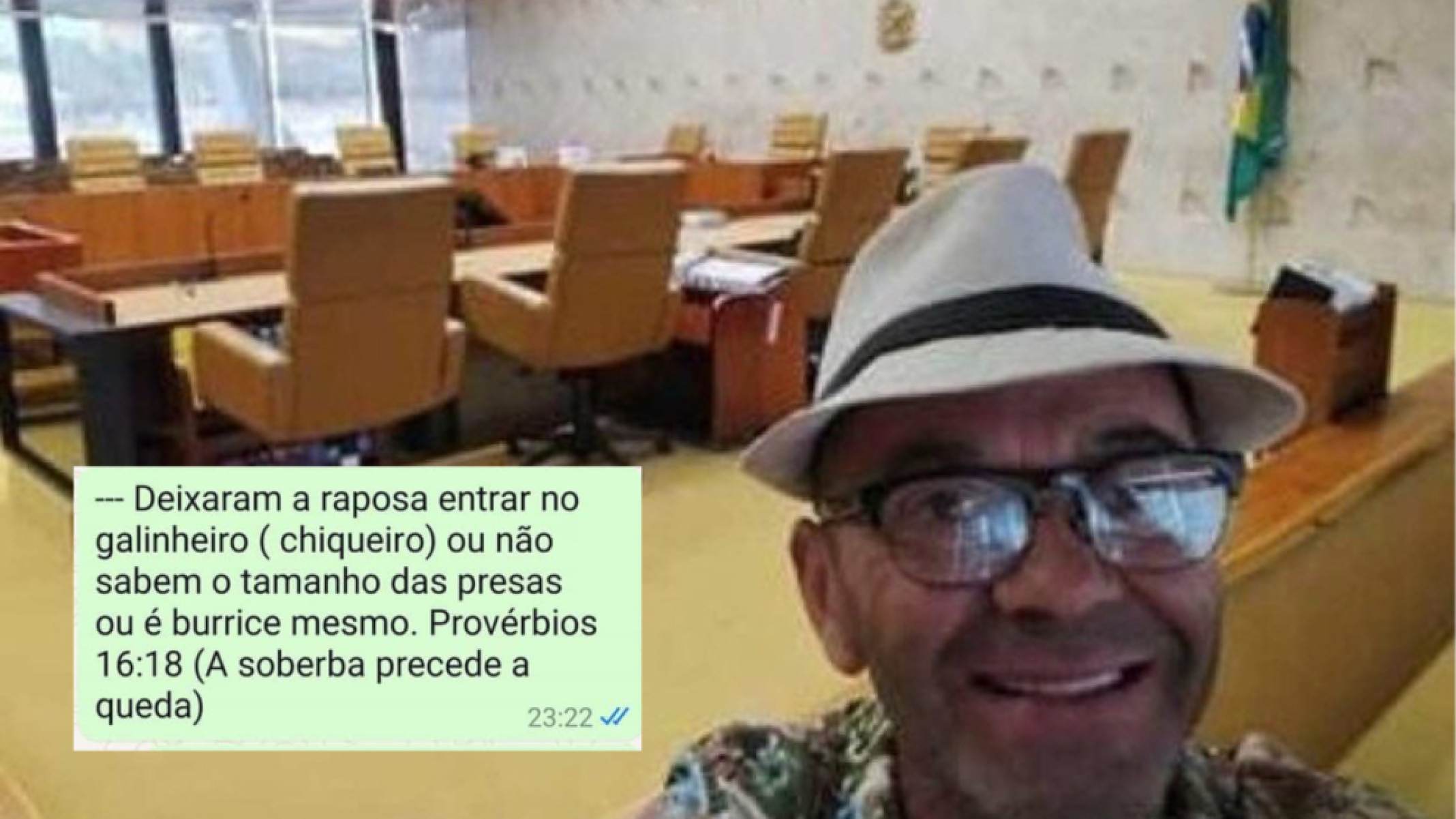 Homem-bomba foi ao STF: ‘Deixaram a raposa entrar no galinheiro (chiqueiro)’