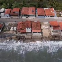 Erosão costeira: avanço do mar faz cidade da Paraíba decretar emergência - Reprodução