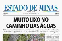 Confira a capa do Estado de Minas do dia 16/11/2024