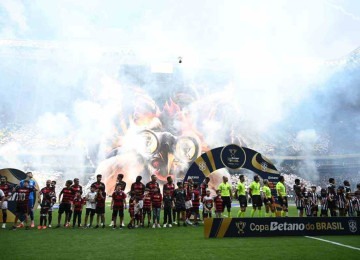 Flamengo e Atlético disputaram a finalíssima da Copa do Brasil de 2024 na Arena MRV -  (crédito: Alexandre Guzanshe/EM/D.A Press)